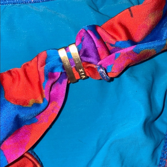 NWT ViX Paula Hermanny Swimwear Mabel Bikini 2 Piece Set Large Hibiscus - Picture 2 of 7